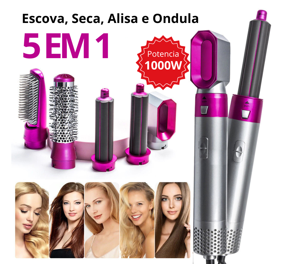 Hairbaby Pro, Escova Modeladora 5 em 1